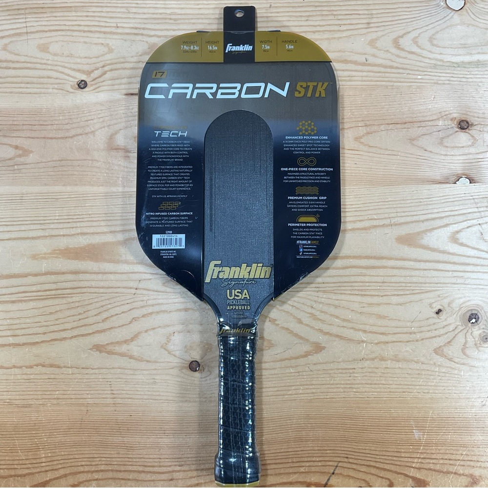 NEW Franklin Sports Signature Series Carbon STK Pickleball Paddle
JW Johnson - Picture 9 of 10